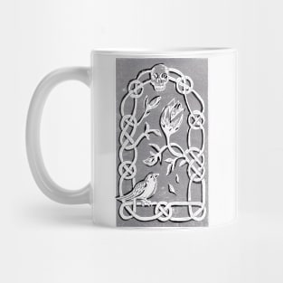 Life and Death Celtic Block Print Mug